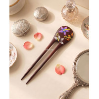 Painted Wooden Hair Stick
